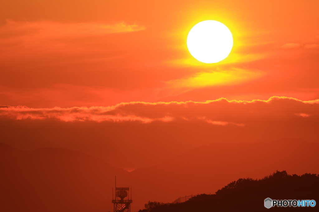 夕日
