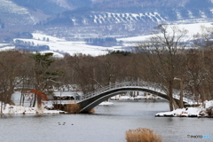 冬の湖月橋