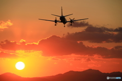 真っ赤な飛行機