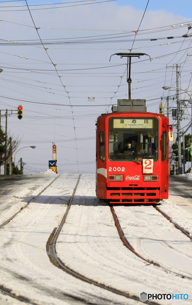 幸せの赤い電車
