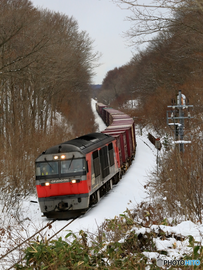 冬の貨物列車