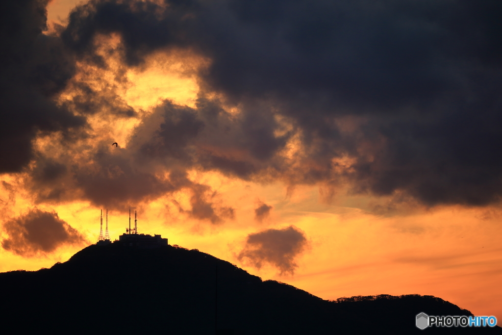 函館山の夕焼け