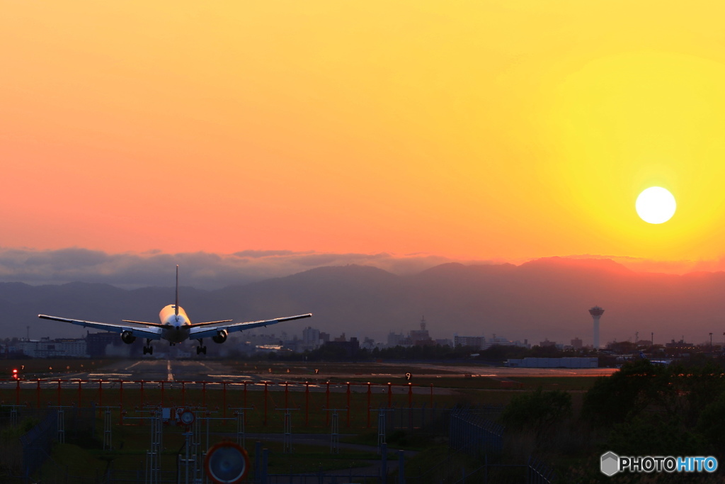 夕暮れ