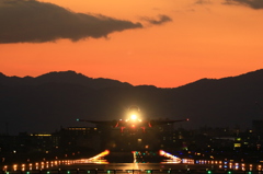 夕焼けジェット767
