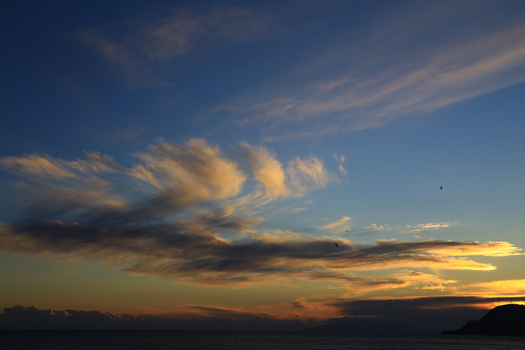 今日の夕日②