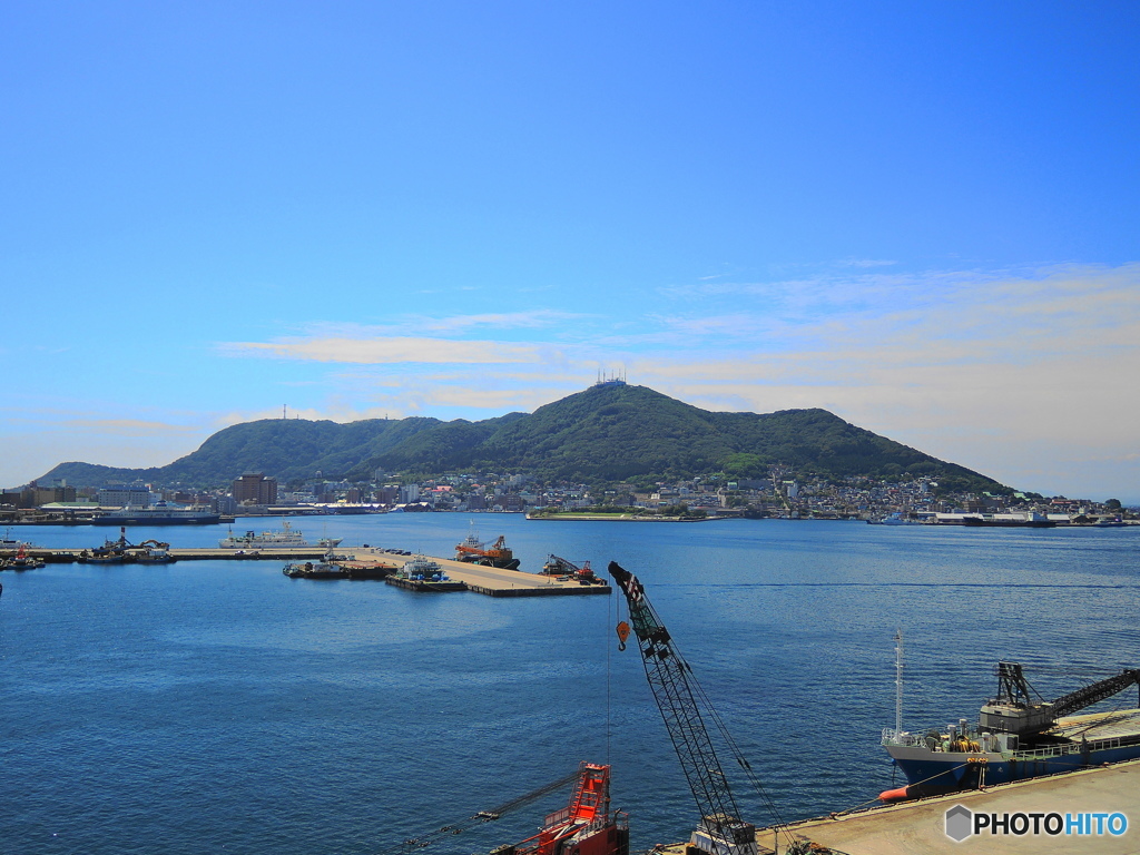 函館山と港