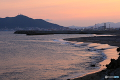 函館山と海岸