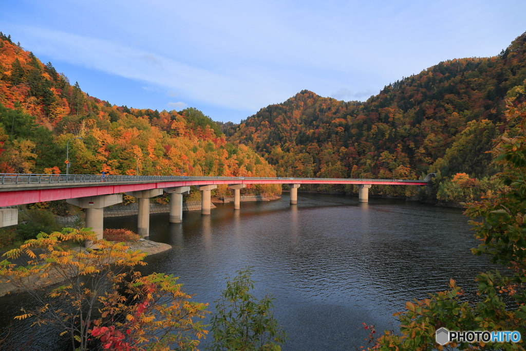 札幌湖の紅葉