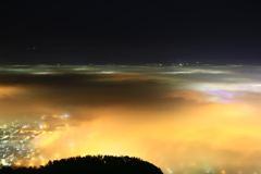 函館雲海夜景