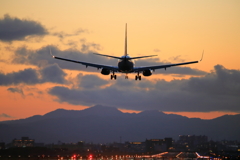 737 夕焼け