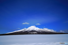 雪原の駒ヶ岳