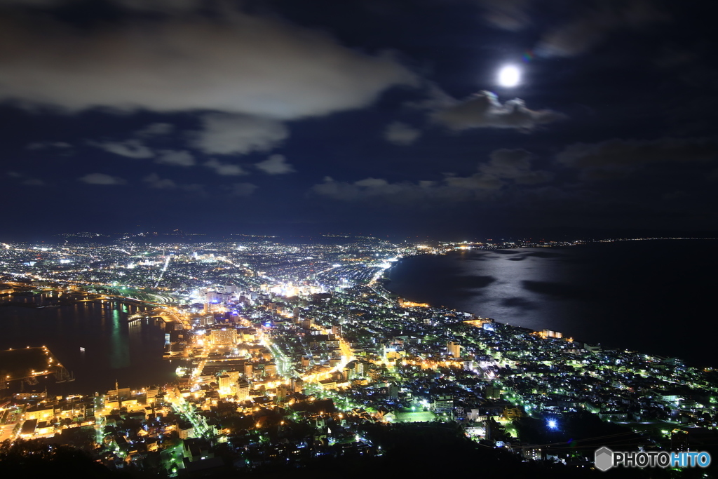 月夜の函館