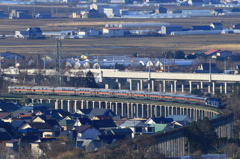 朝日を浴びてカシオペア（俯瞰）