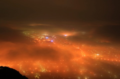 霧夜景（函館）
