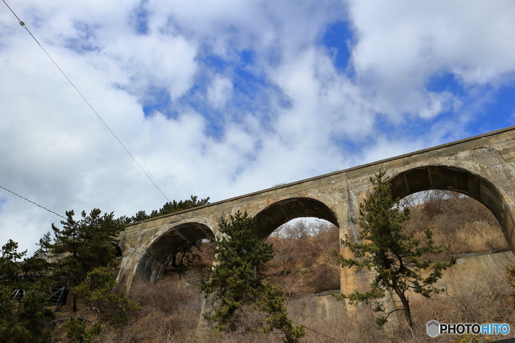 橋と青空