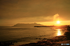 昆布浜の夕景