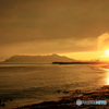 昆布浜の夕景