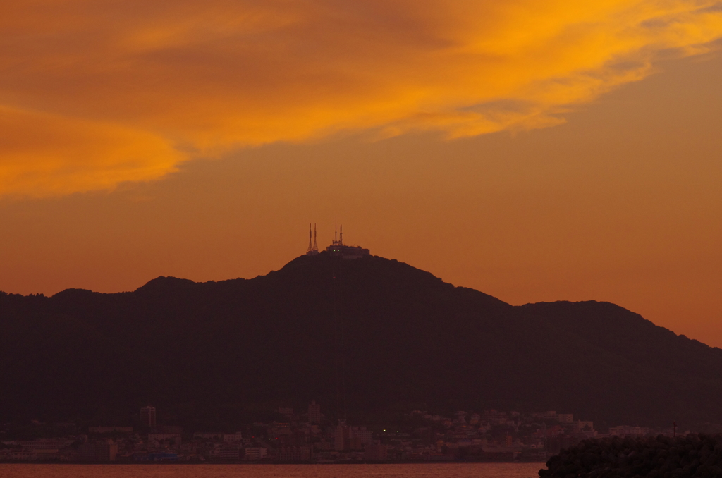 函館山夕暮れ
