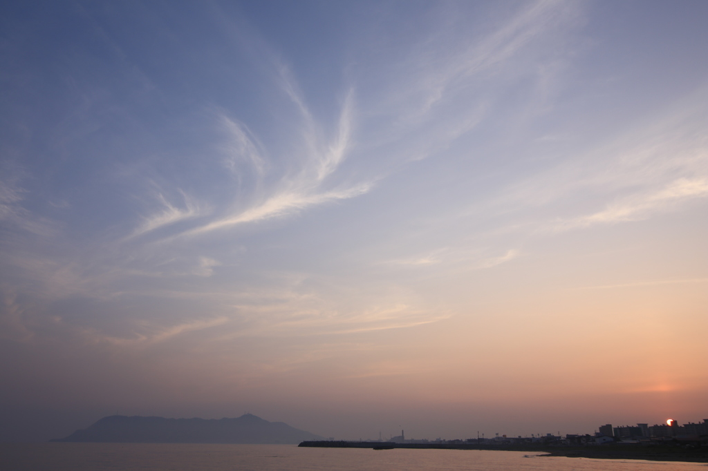 穏やかな夕焼け