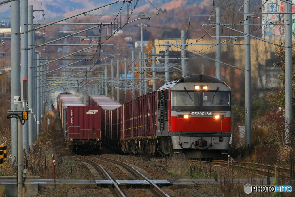 桔梗駅にて DF200