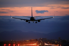 夕焼け737