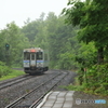 美馬牛駅にて