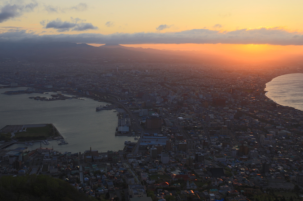 函館山からの日の出 By Makorige Id 写真共有サイト Photohito
