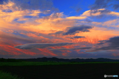 スリーゼロの夕日
