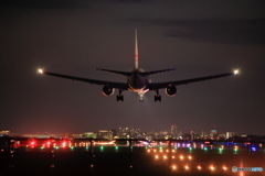 久々の最終便767