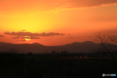 今日の夕日
