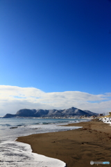 波と函館山