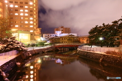 冬の湯の川