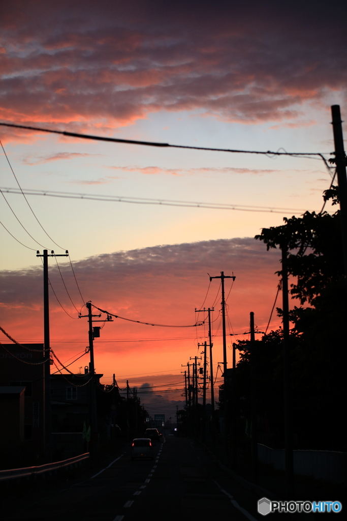 夕焼け道