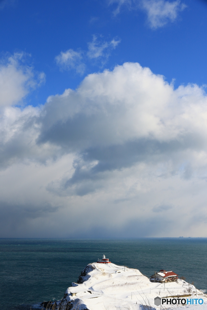 冬の空と海と
