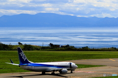 海も見える空港