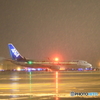 雪の中