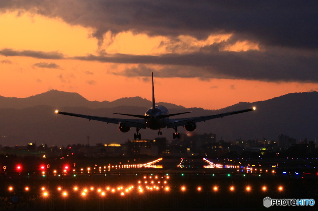 夕暮れ