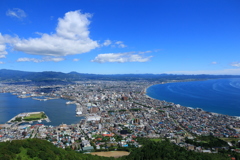 青い空、函館