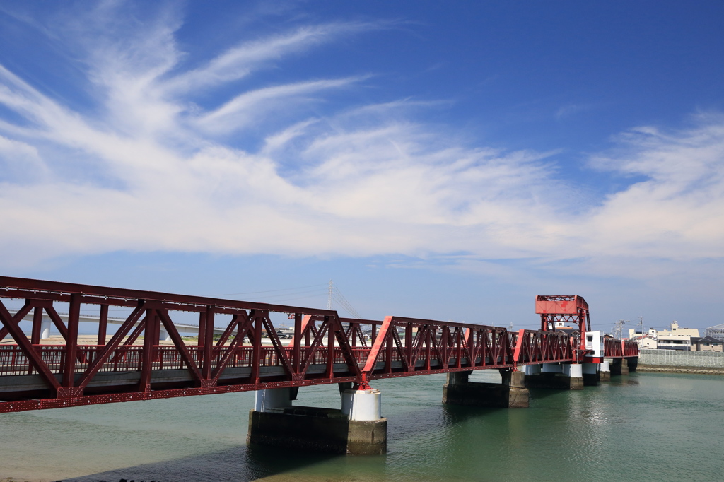 大洲市長浜（開閉橋）