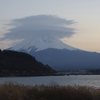 傘の被った富士山