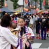 祭りの親子