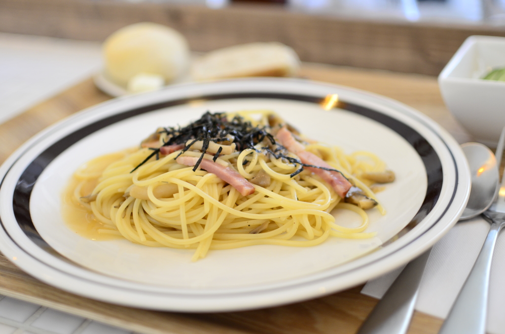 舞茸とベーコンの和風パスタ