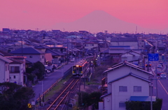 _久留里線　富士山