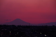 久留里線　富士山