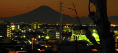 ボクの町と富士山