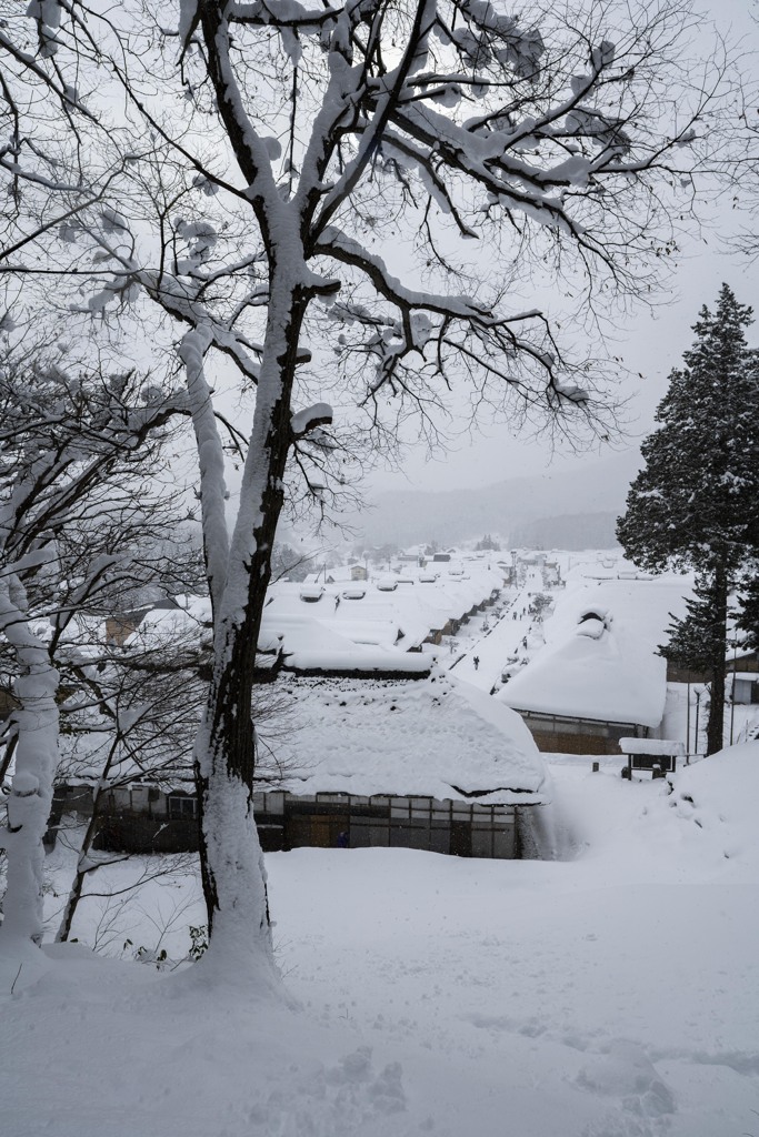 大内宿雪景色4