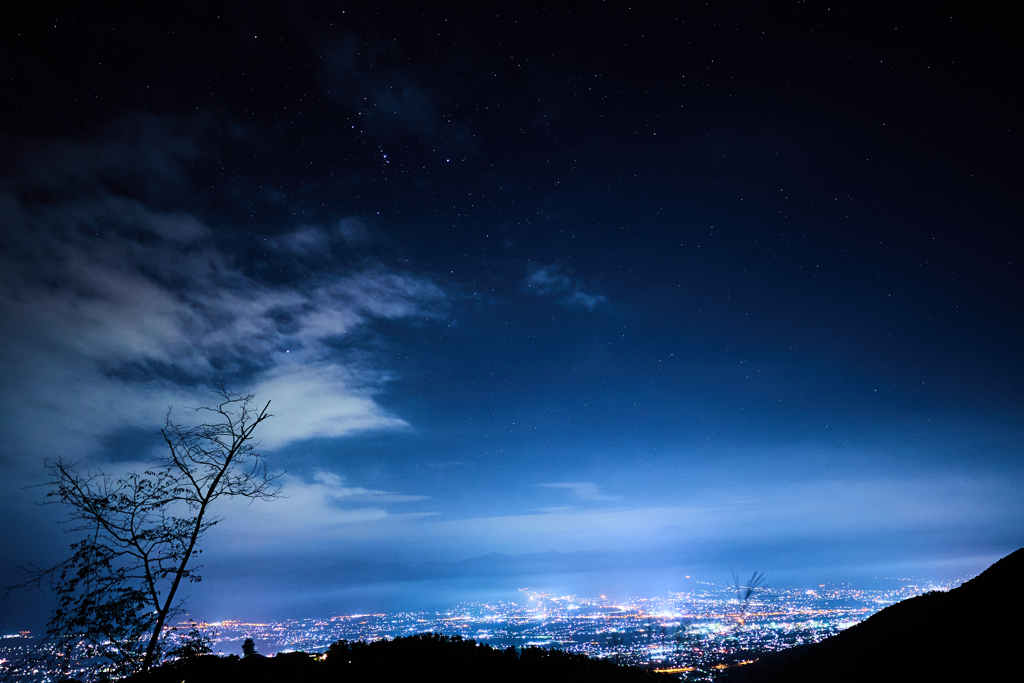 夜の光・ほったらかしキャンプ場