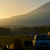 ふもとっぱらキャンプ場、朝日
