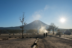 キャンプ場・早朝