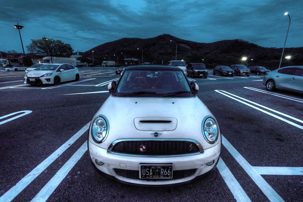 SAにて（愛車）